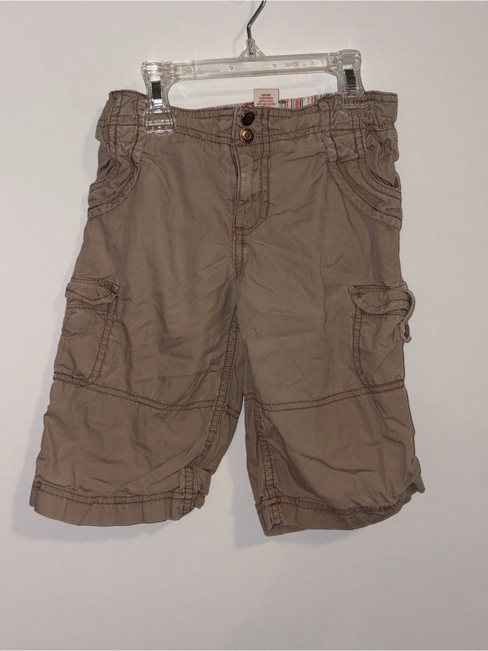 Girl’s Cargo Khaki Capri Pants S 6/6X